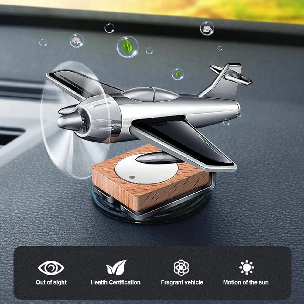 Solar Airplane Car Essential Oil Diffuser (Without Perfume)