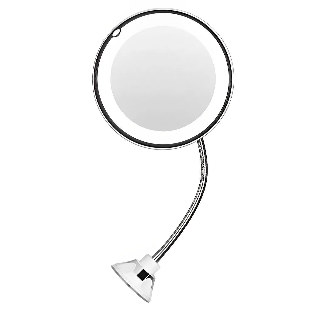 10X Magnifying LED Makeup Mirror with Flexible Gooseneck