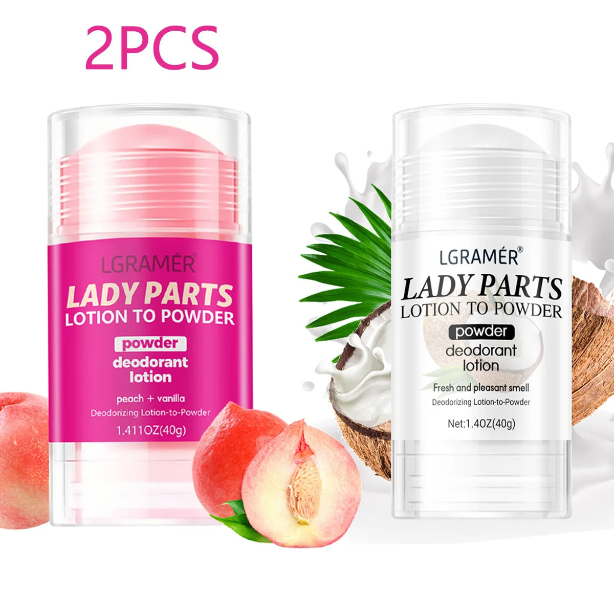 Women’s Peach Vanilla Perfumed Deodorant Lotion