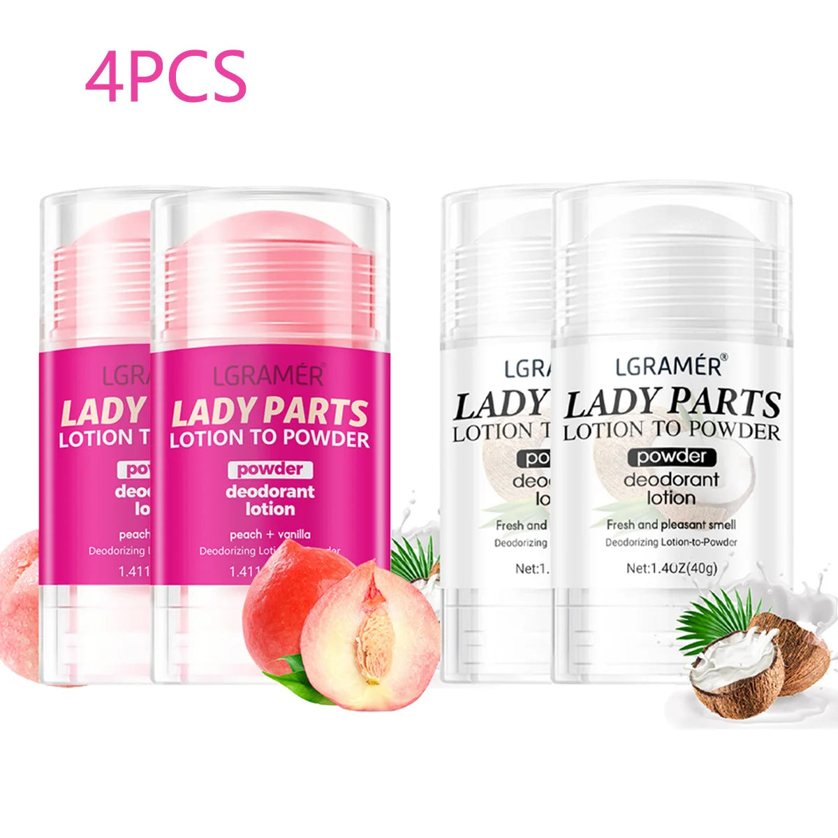 Women’s Peach Vanilla Perfumed Deodorant Lotion