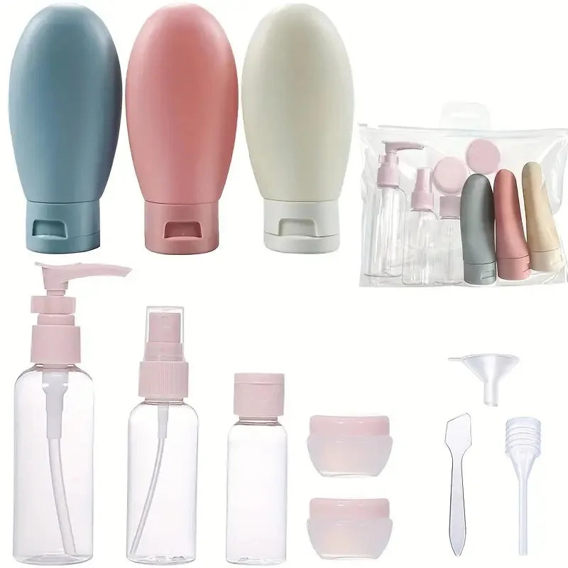 11-Piece Travel Refillable Bottle Set