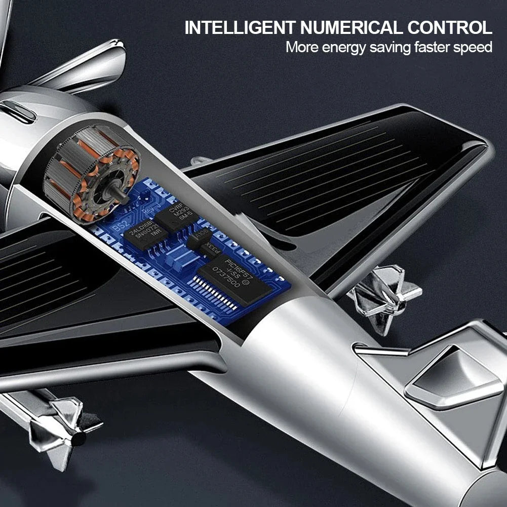 Solar Airplane Car Essential Oil Diffuser (Without Perfume)
