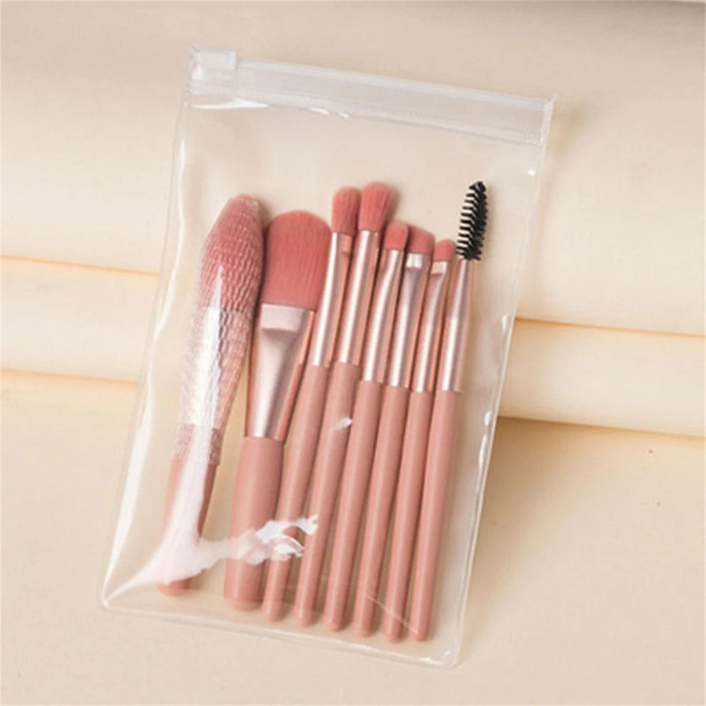 8-Piece Soft Fluffy Makeup Brush Set
